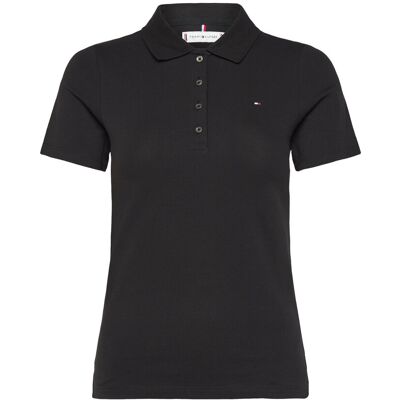 Tommy Hilfiger 1985 Slim Pique Polo Ss XL BLACK XL Tommy Hilfiger 1985 Slim Pique Polo Ss XL BLACK XL