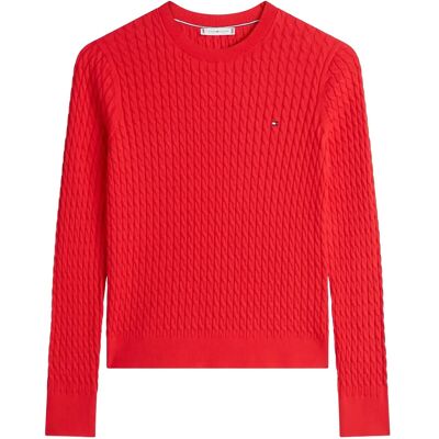 Tommy Hilfiger Cotton Cable Fine Gg C-Nk Swt M FIREWORKS M Tommy Hilfiger Cotton Cable Fine Gg C-Nk Swt M FIREWORKS M
