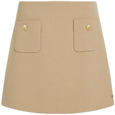 Tommy Hilfiger Punto Short Skirt 44 CLASSIC BEIGE HTR 44 Tommy Hilfiger Punto Short Skirt 44 CLASSIC BEIGE HTR 44