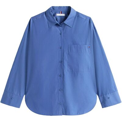 Tommy Hilfiger Ess Poplin New Easy Shirt 36 SEASHORE NAVY 36 Tommy Hilfiger Ess Poplin New Easy Shirt 36 SEASHORE NAVY 36