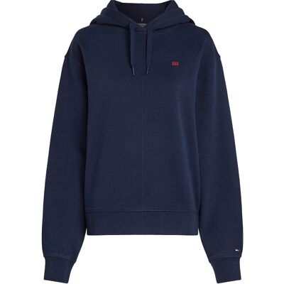 Tommy Hilfiger Reg Contrast Flag Hoodie XS DARK NIGHT NAVY XS Tommy Hilfiger Reg Contrast Flag Hoodie XS DARK NIGHT NAVY XS