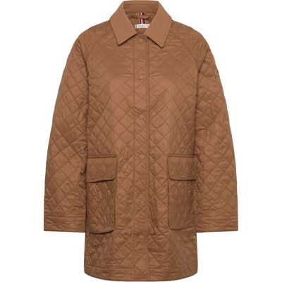Tommy Hilfiger Padded Nylon Reg Quilted Coat M HICKORY M Tommy Hilfiger Padded Nylon Reg Quilted Coat M HICKORY M