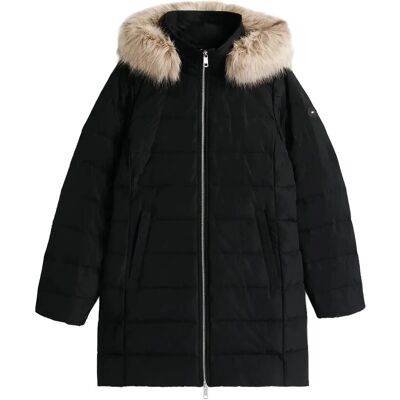 Tommy Hilfiger Mw Down Slim Coat With Fur M BLACK M Tommy Hilfiger Mw Down Slim Coat With Fur M BLACK M