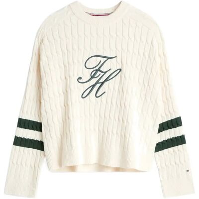 Tommy Hilfiger Textured Graphic C-Nk Ls Swt M CALICO M Tommy Hilfiger Textured Graphic C-Nk Ls Swt M CALICO M