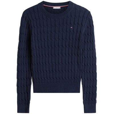 Tommy Hilfiger Co Cable Mid Gg C-Nk Ls Swt L DARK NIGHT NAVY L Tommy Hilfiger Co Cable Mid Gg C-Nk Ls Swt L DARK NIGHT NAVY L