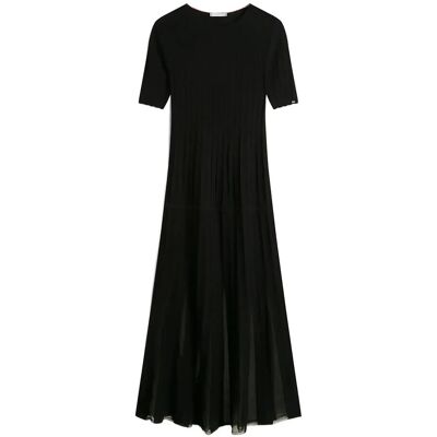 Tommy Hilfiger Festive Pleated Maxi Sl Dress M BLACK M Tommy Hilfiger Festive Pleated Maxi Sl Dress M BLACK M