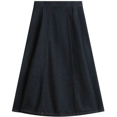 Tommy Hilfiger Dnm Pure Flared Midi Skirt Hw 36 PURE 36 Tommy Hilfiger Dnm Pure Flared Midi Skirt Hw 36 PURE 36