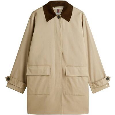 Tommy Hilfiger 2-In-1 Cotton Coat 40 BEIGE 40 Tommy Hilfiger 2-In-1 Cotton Coat 40 BEIGE 40
