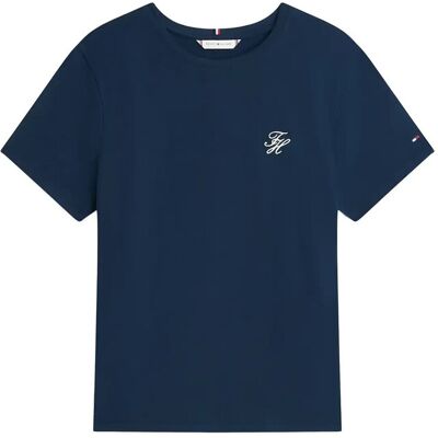 Tommy Hilfiger Th Script Reg C-Nk Ss Tee M DARK NIGHT NAVY M Tommy Hilfiger Th Script Reg C-Nk Ss Tee M DARK NIGHT NAVY M