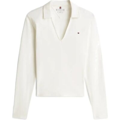 Tommy Hilfiger Modern Cody Ls Open Polo M ECRU M Tommy Hilfiger Modern Cody Ls Open Polo M ECRU M