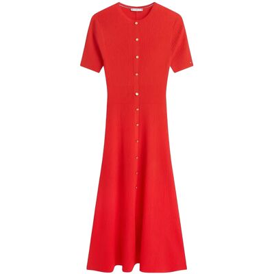 Tommy Hilfiger Rayon Rib F&F Midi Dress R/M FIREWORKS R/M Tommy Hilfiger Rayon Rib F&F Midi Dress R/M FIREWORKS R/M
