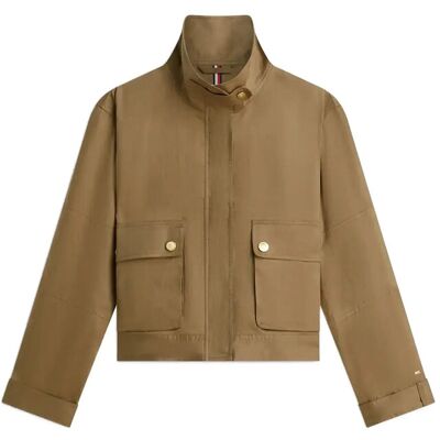 Tommy Hilfiger Linen Utility Jacket XL MEDITERRANEAN OLIVE XL Tommy Hilfiger Linen Utility Jacket XL MEDITERRANEAN OLIVE XL