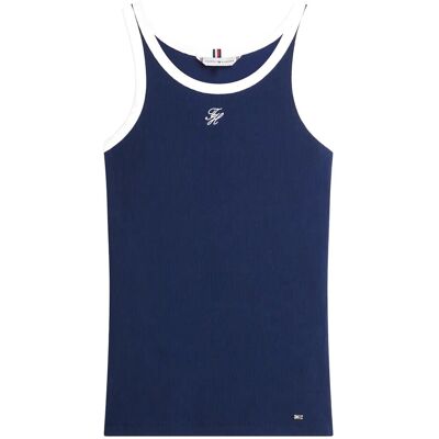 Tommy Hilfiger Contrast Bind Rib Tank M DARK NIGHT NAVY M Tommy Hilfiger Contrast Bind Rib Tank M DARK NIGHT NAVY M