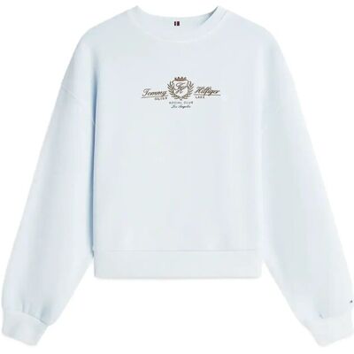 Tommy Hilfiger Varsity Crest Terry Sweatshirt M KEEPSAKE BLUE M Tommy Hilfiger Varsity Crest Terry Sweatshirt M KEEPSAKE BLUE M