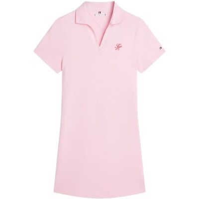 Tommy Hilfiger Th Script Open-Nk Polo Drs S CLASSIC PINK S Tommy Hilfiger Th Script Open-Nk Polo Drs S CLASSIC PINK S