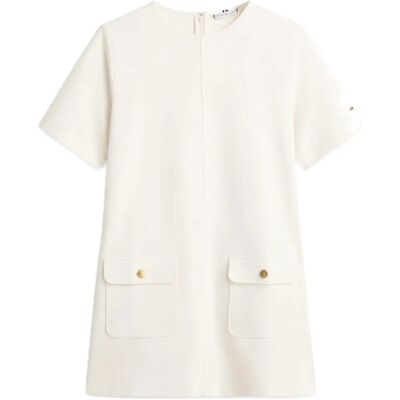 Tommy Hilfiger Gold Button Shift Mini Dress S CALICO S Tommy Hilfiger Gold Button Shift Mini Dress S CALICO S