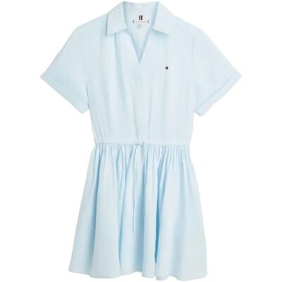 Tommy Hilfiger Ess Linen Short Ss Dress M KEEPSAKE BLUE M Tommy Hilfiger Ess Linen Short Ss Dress M KEEPSAKE BLUE M
