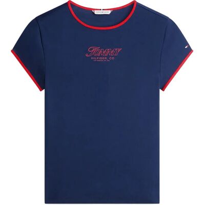 Tommy Hilfiger Tilt Graphic Slim C-Nk Ss Tee M DARK NIGHT NAVY M Tommy Hilfiger Tilt Graphic Slim C-Nk Ss Tee M DARK NIGHT NAVY M