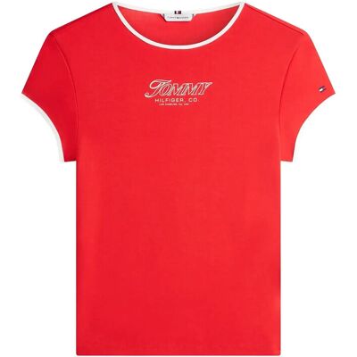 Tommy Hilfiger Tilt Graphic Slim C-Nk Ss Tee XXS FIREWORKS XXS Tommy Hilfiger Tilt Graphic Slim C-Nk Ss Tee XXS FIREWORKS XXS