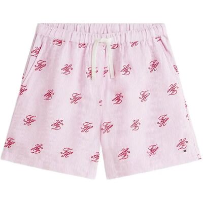 Tommy Hilfiger Swimshop Linen Short Aop M SCRIPT ITHACA ROSE PETAL M Tommy Hilfiger Swimshop Linen Short Aop M SCRIPT ITHACA ROSE PETAL M