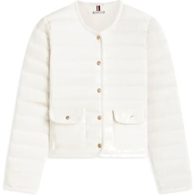 Tommy Hilfiger Feminine Lw Down Jacket M IVORY SILK M Tommy Hilfiger Feminine Lw Down Jacket M IVORY SILK M