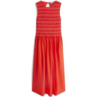 Tommy Hilfiger Smock Linen Ns Midi Dress M FIREWORKS M Tommy Hilfiger Smock Linen Ns Midi Dress M FIREWORKS M