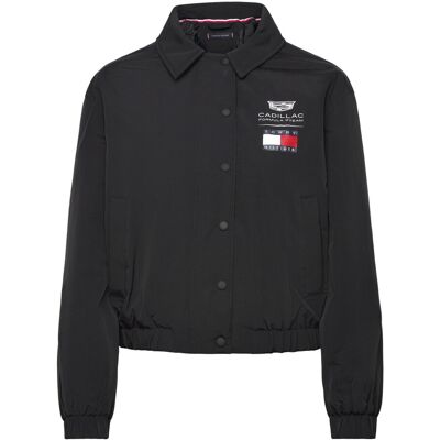 Tommy Hilfiger Th X Cf1 Logo Coach Jacket M BLACK M Tommy Hilfiger Th X Cf1 Logo Coach Jacket M BLACK M