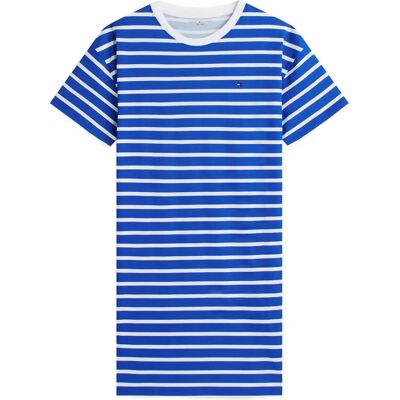 Tommy Hilfiger Stripe Ss T-Shirt Dress M BLUE ORBIT BRETON STRIPE M Tommy Hilfiger Stripe Ss T-Shirt Dress M BLUE ORBIT BRETON STRIPE M