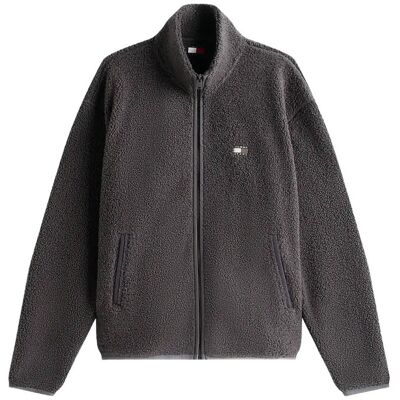 Tommy Jeans Tjm Rlx Badge Fz Teddy XXXL WASHED BLACK XXXL Tommy Jeans Tjm Rlx Badge Fz Teddy XXXL WASHED BLACK XXXL