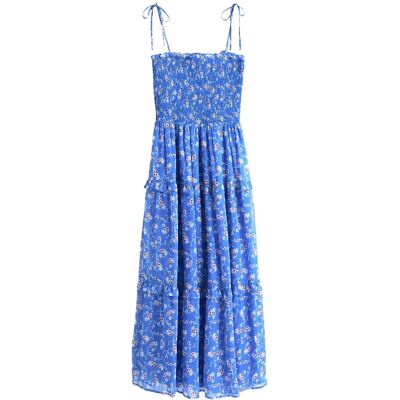 Tommy Jeans Tjw Aop Chiffon Maxi Dress Ext XL EMPIRE BLUE AOP XL Tommy Jeans Tjw Aop Chiffon Maxi Dress Ext XL EMPIRE BLUE AOP XL