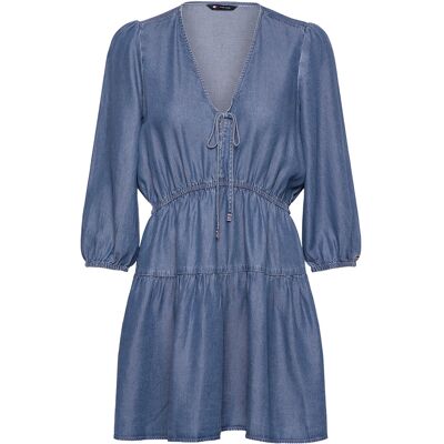 Tommy Jeans Tjw Chambray Mini Dress Ext XL DENIM MEDIUM XL Tommy Jeans Tjw Chambray Mini Dress Ext XL DENIM MEDIUM XL