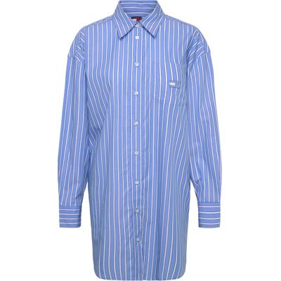Tommy Jeans Tjw Ovs Mini Shirt Dress Ext XL ECRU / BLUE STRIPE XL Tommy Jeans Tjw Ovs Mini Shirt Dress Ext XL ECRU / BLUE STRIPE XL
