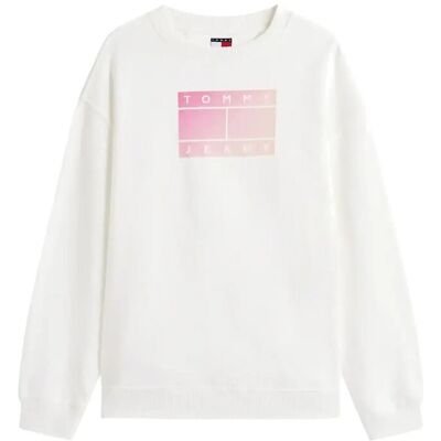Tommy Jeans Tjw Rlx Gradient Flag Crew XL ECRU XL Tommy Jeans Tjw Rlx Gradient Flag Crew XL ECRU XL