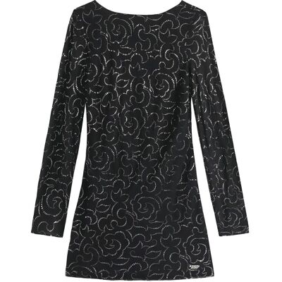 Tommy Jeans Tjw Metallic Aop Mini Ls Dress XL METALLIC FLORAL AOP XL Tommy Jeans Tjw Metallic Aop Mini Ls Dress XL METALLIC FLORAL AOP XL