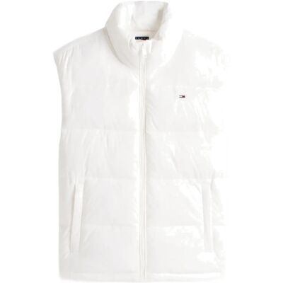 Tommy Jeans Tjw Essential Puffer Vest Shiny L ANCIENT WHITE L Tommy Jeans Tjw Essential Puffer Vest Shiny L ANCIENT WHITE L