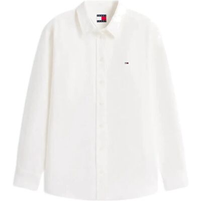Tommy Jeans Tjw Rlx Linen Shirt XL ECRU XL Tommy Jeans Tjw Rlx Linen Shirt XL ECRU XL