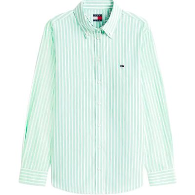 Tommy Jeans Tjw Reg Poplin Shirt Ext XL TROPICAL TIDE STRIPE XL Tommy Jeans Tjw Reg Poplin Shirt Ext XL TROPICAL TIDE STRIPE XL
