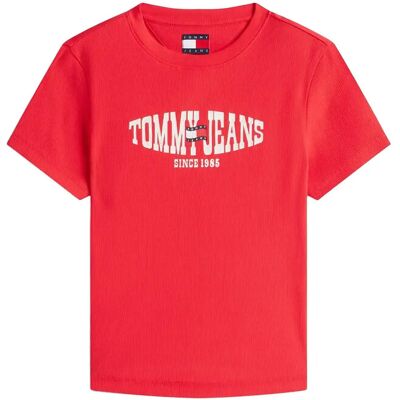 Tommy Jeans Tjw Slim Sh Wavy Flag Ss Tee XL RED ALERT XL Tommy Jeans Tjw Slim Sh Wavy Flag Ss Tee XL RED ALERT XL