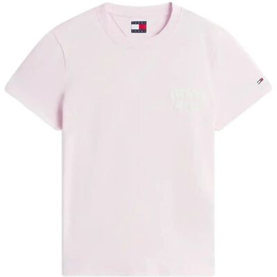 Tommy Jeans Tjw Reg Tj Bubble Ss Tee Ext L PEARLY PINK L Tommy Jeans Tjw Reg Tj Bubble Ss Tee Ext L PEARLY PINK L