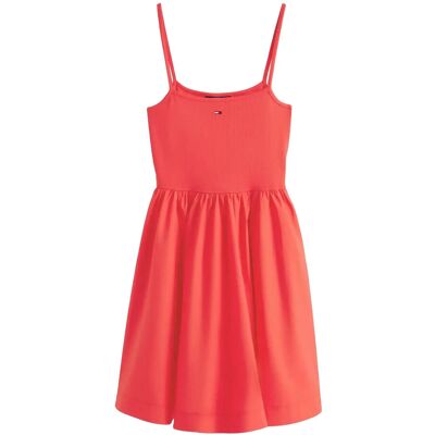 Tommy Jeans Tjw Rib Poplin Mix Strappy Dress XL RED ALERT XL Tommy Jeans Tjw Rib Poplin Mix Strappy Dress XL RED ALERT XL