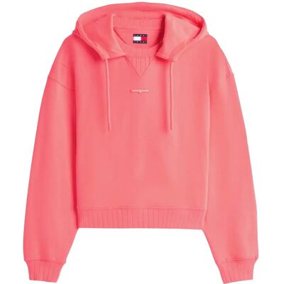 Tommy Jeans Tjw Bxy Sh Script Label Hoodie XXS TROPICAL BLUSH XXS Tommy Jeans Tjw Bxy Sh Script Label Hoodie XXS TROPICAL BLUSH XXS