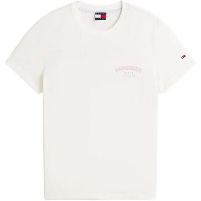 Tommy Jeans Tjw Reg Dollar Stack Tee Ext S ANCIENT WHITE S Tommy Jeans Tjw Reg Dollar Stack Tee Ext S ANCIENT WHITE S