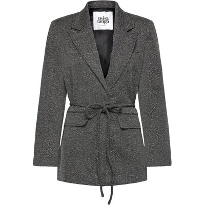 Twist & Tango Minka Belted Blazer 40 SALT & PEPPER 40 Twist & Tango Minka Belted Blazer 40 SALT & PEPPER 40
