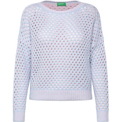 Benetton Oversized Fit Himlensblå Tröja - Tröja Benetton Oversized Fit Himlensblå Tröja - Tröja
