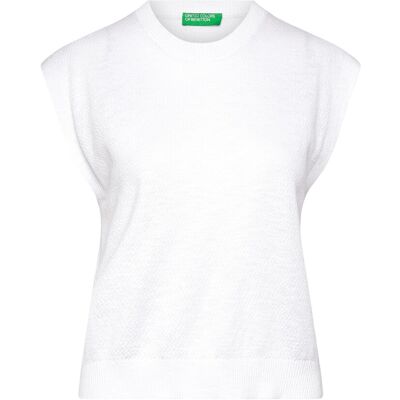 United Sleeveless Sweater XS WHITE XS United Sleeveless Sweater XS WHITE XS