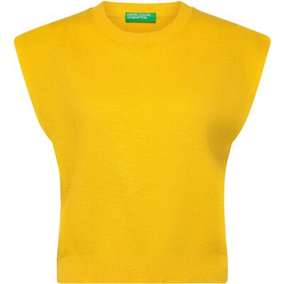 United Sleeveless Sweater S YELLOW S United Sleeveless Sweater S YELLOW S