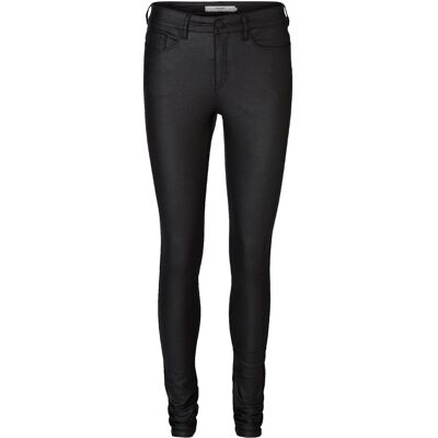 Vero Moda Vmseven Nw Ss Smooth Coated Pant Noos L x 32 BLACK L x 32 Vero Moda Vmseven Nw Ss Smooth Coated Pant Noos L x 32 BLACK L x 32
