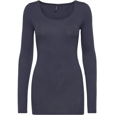 Vero Moda Vmmaxi My Ls Soft Long U-Neck Noos M BLACK IRIS M Vero Moda Vmmaxi My Ls Soft Long U-Neck Noos M BLACK IRIS M