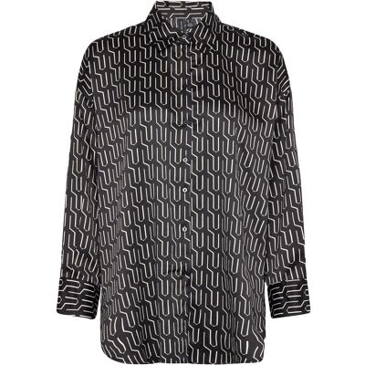 Vero Moda Vmdaisy Das Ls Oversize Shirt Wvn S BLACK S Vero Moda Vmdaisy Das Ls Oversize Shirt Wvn S BLACK S