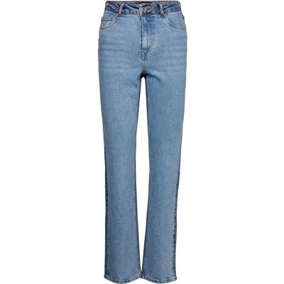 Vero Moda Vmdrew Hr Str Two Toned Jeans Gu3155 25 x 32 MEDIUM BLUE DENIM 25 x 32 Vero Moda Vmdrew Hr Str Two Toned Jeans Gu3155 25 x 32 MEDIUM BLUE DENIM 25 x 32